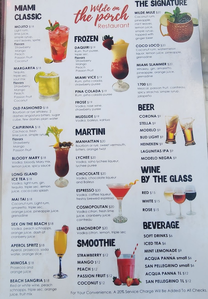 Wilde on the Porch Menu - Image 5