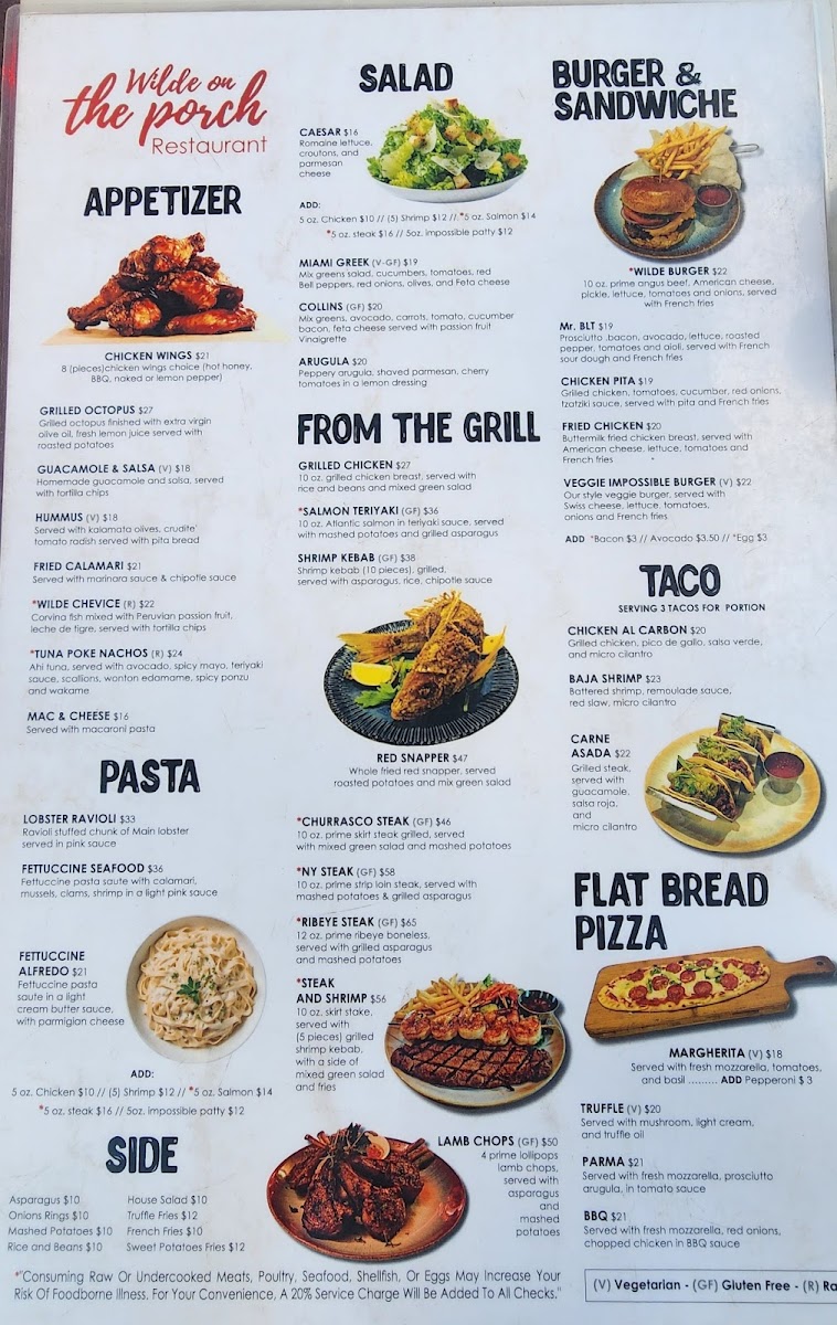 Wilde on the Porch Menu - Image 6